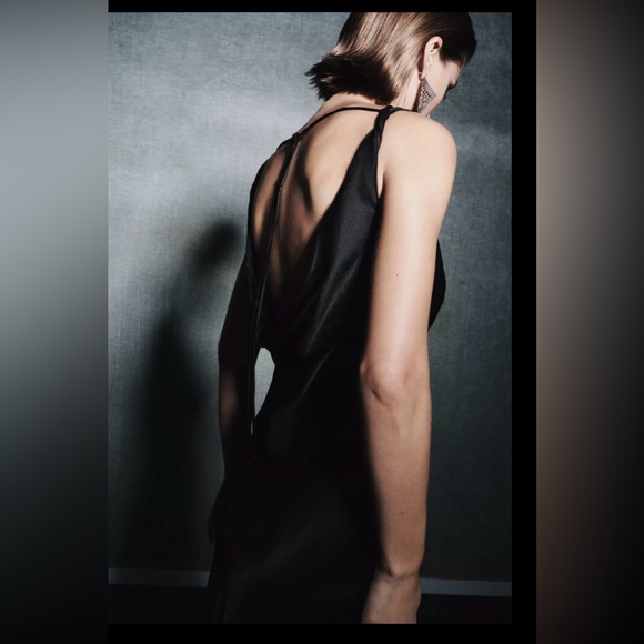 Zara Dresses & Skirts - Zara Brand New Size M
Satin Black Dress